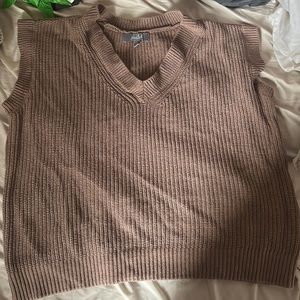 Tan sweater vest